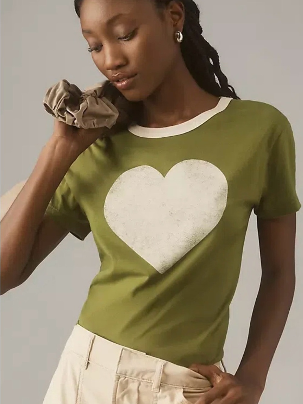 LETLUV Heart Ringer Tee NWT XL